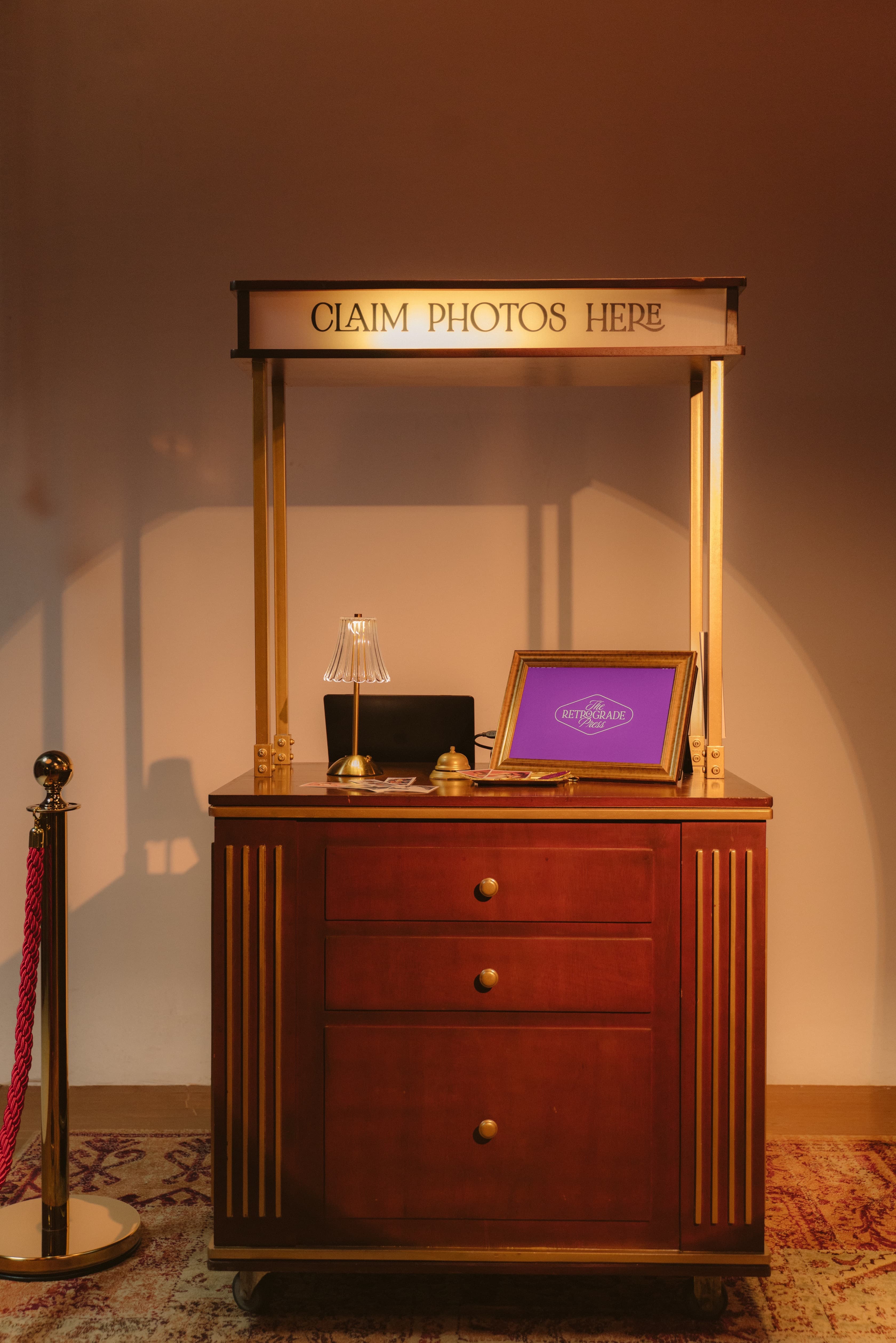 The House of Bellhop photo claim booth